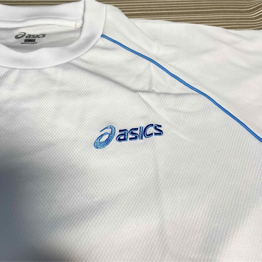 asics(アシックス)のAsics Tシャツ　M ホワイト　スポーツ メンズのトップス(Tシャツ/カットソー(半袖/袖なし))の商品写真