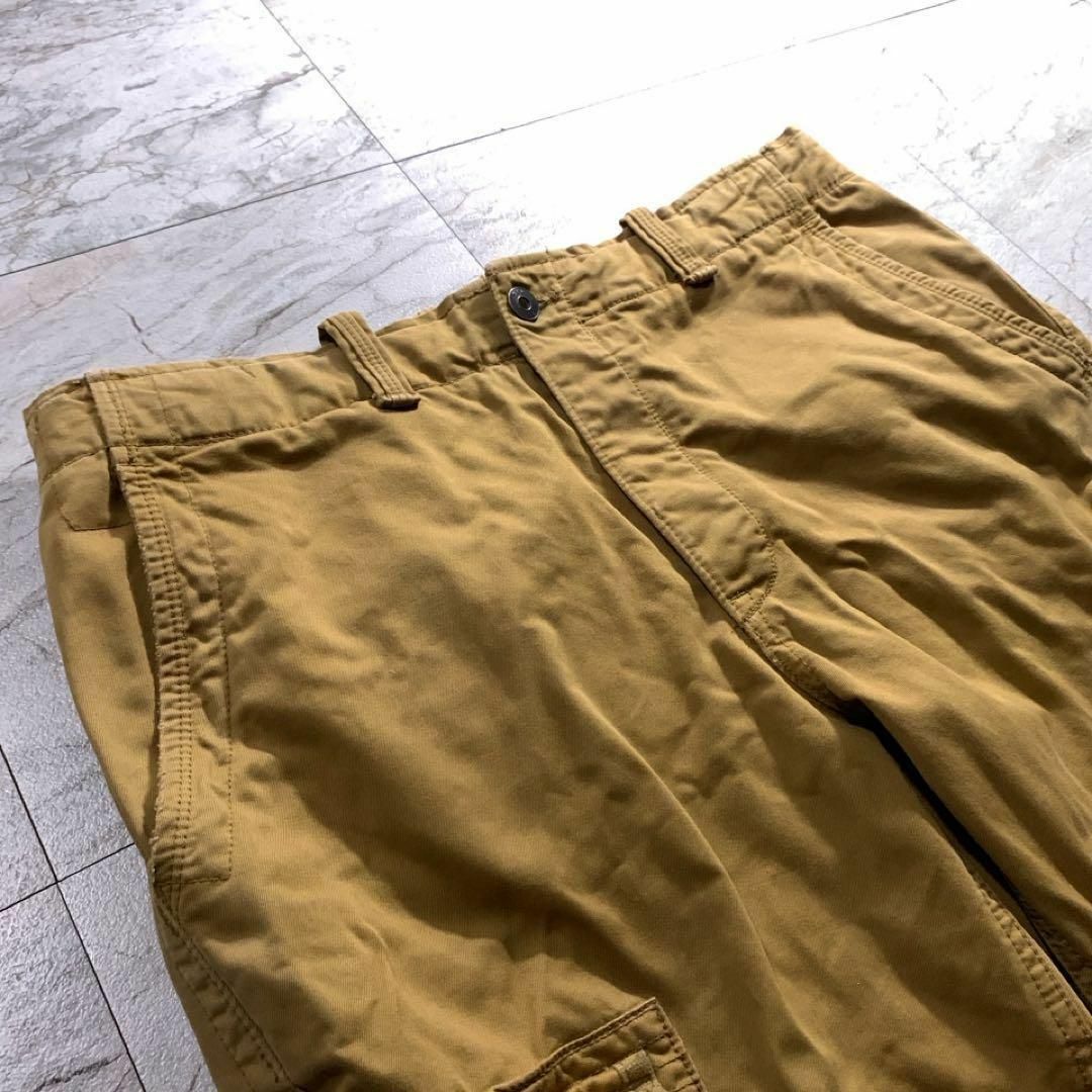 GAP(ギャップ)の00s 古着 OLD GAP y2k ヘビーウェイト マスタード からし 2XL メンズのパンツ(ワークパンツ/カーゴパンツ)の商品写真