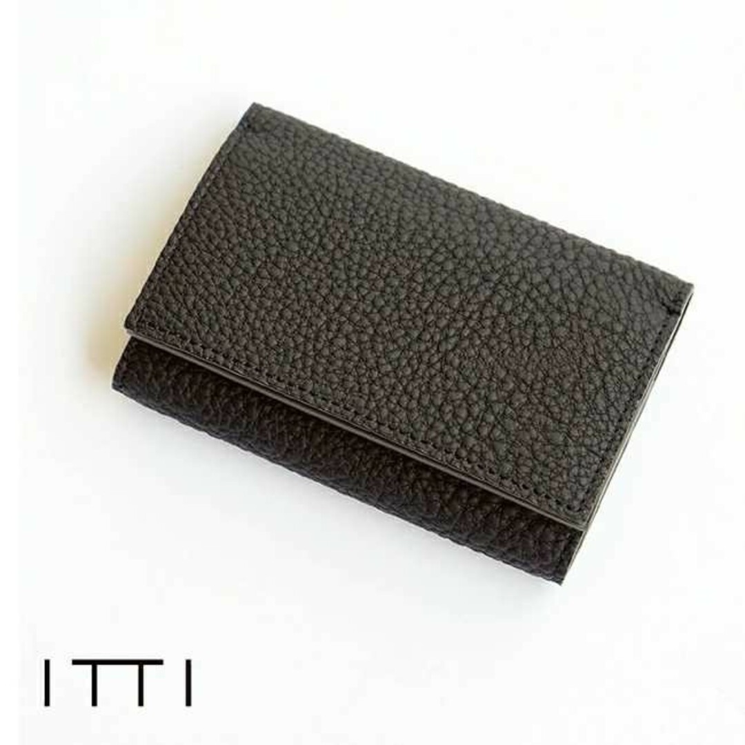 ITTI(イッチ)のITTI 財布 三つ折り ブラック ITTI-WLT-021-DF メンズのファッション小物(折り財布)の商品写真