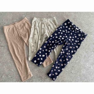 【美品】H&M 西松屋 レギンス  90cm 3本セットまとめ売り