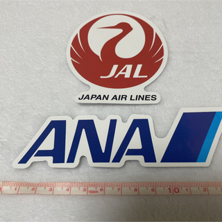 2枚　ANA JAL ステッカー　シール　限定　グッズ　ノベルティ　(航空機)