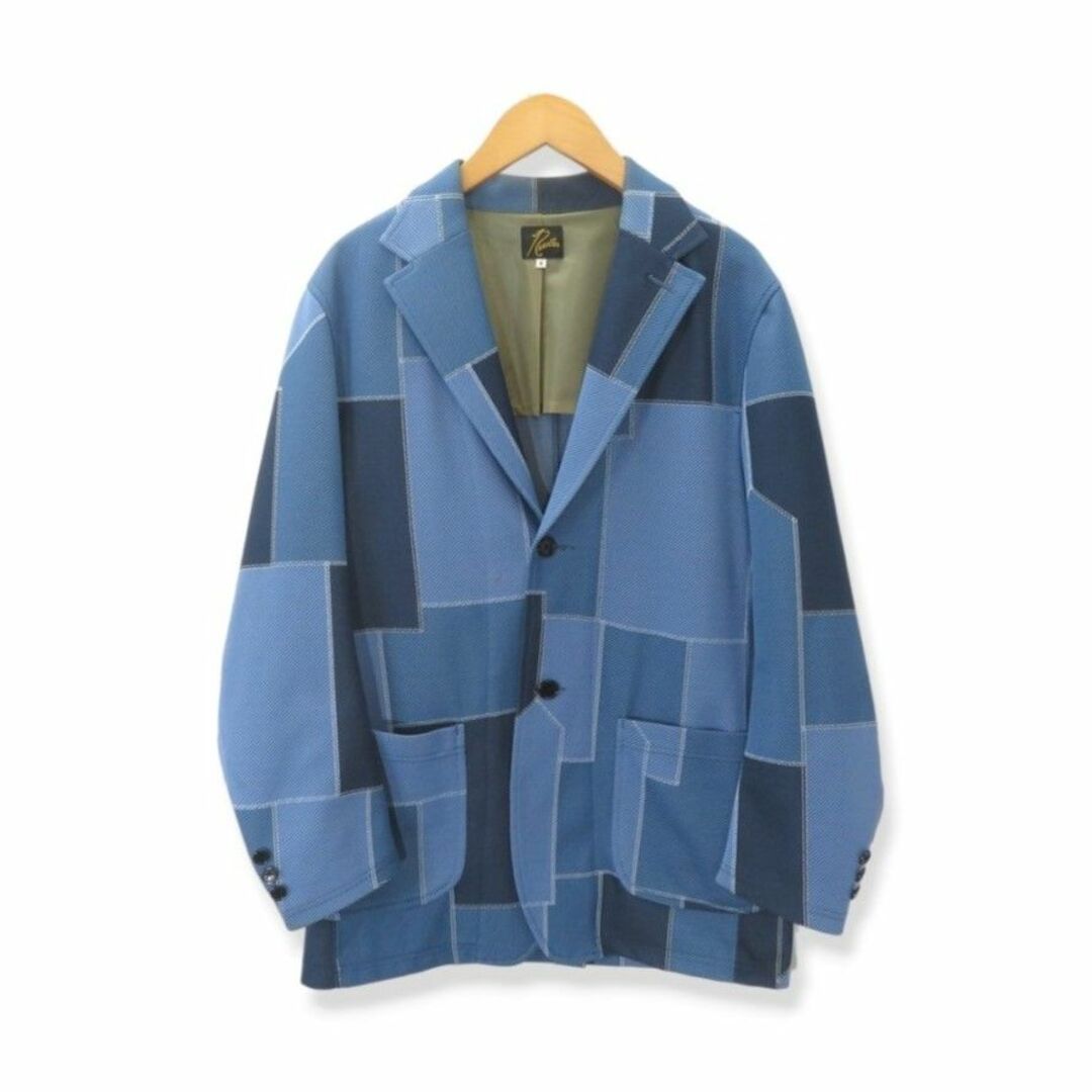 Needles(ニードルス)のNEEDLES 2B Jacket Poly Jq Patchwork サイズS IN193 ニードルズ 2ボタンジャケット ジャガードパッチワーク メンズのジャケット/アウター(テーラードジャケット)の商品写真