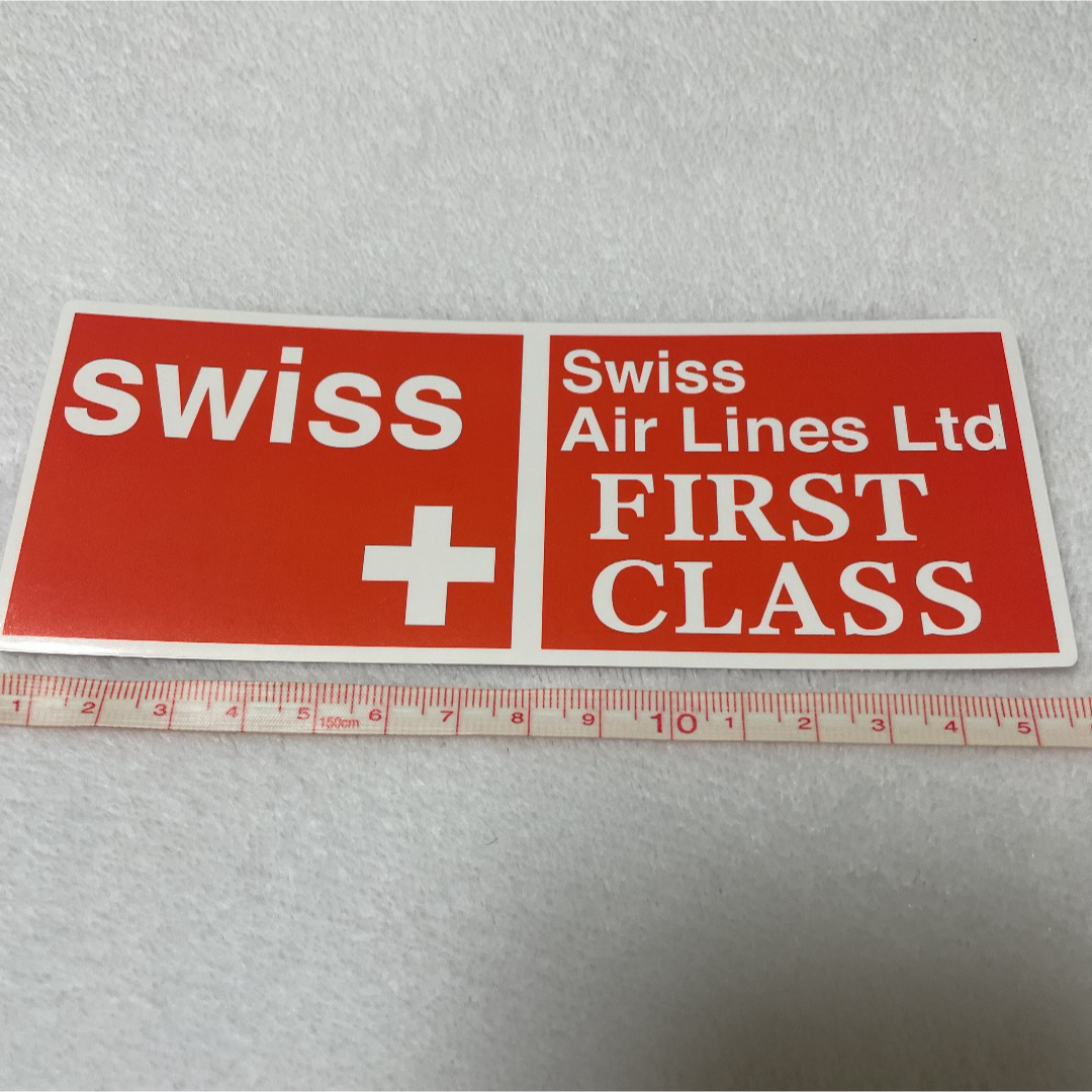 スイス航空　ファーストクラス　ステッカー　シール　限定　グッズ　ノベルティ　 | フリマアプリ ラクマ