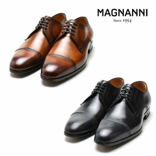 マグナーニ(MAGNANNI)の【NEGRO】マグナーニ MAGNANNI 22811 AUSTIN AUSTIN MARRON WIND CONAC NEGRO ドレスシューズ 革靴  ブラック コニャック メンズ【送料無料】(ドレス/ビジネス)