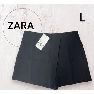 ザラ(ZARA)の【ZARA】ブラックスコート.Lsize(ミニスカート)
