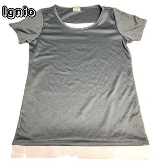 イグニオ(Ignio)のIgnio Tシャツ　スポーツウェア　ブラック　M 美品(ウェア)