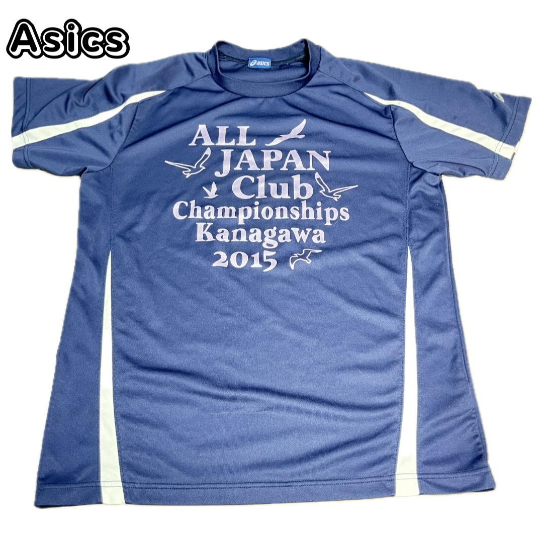 asics(アシックス)のアシックス　Tシャツ　スポーツウェア　ブラック　XO 美品 レディースのトップス(Tシャツ(半袖/袖なし))の商品写真