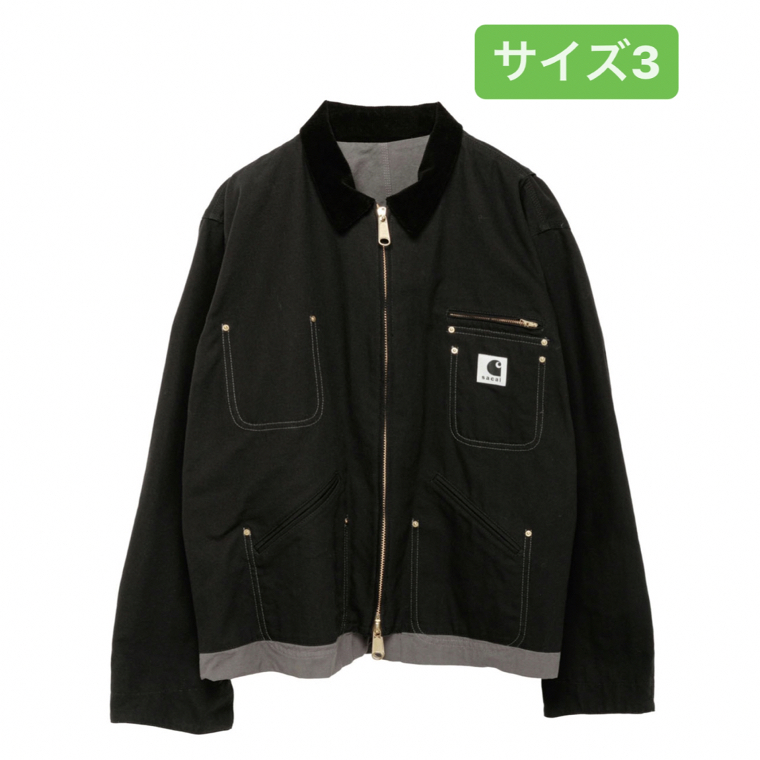 sacai(サカイ)のsacai Carhartt Reversible Duck Jacket 黒3 メンズのジャケット/アウター(その他)の商品写真