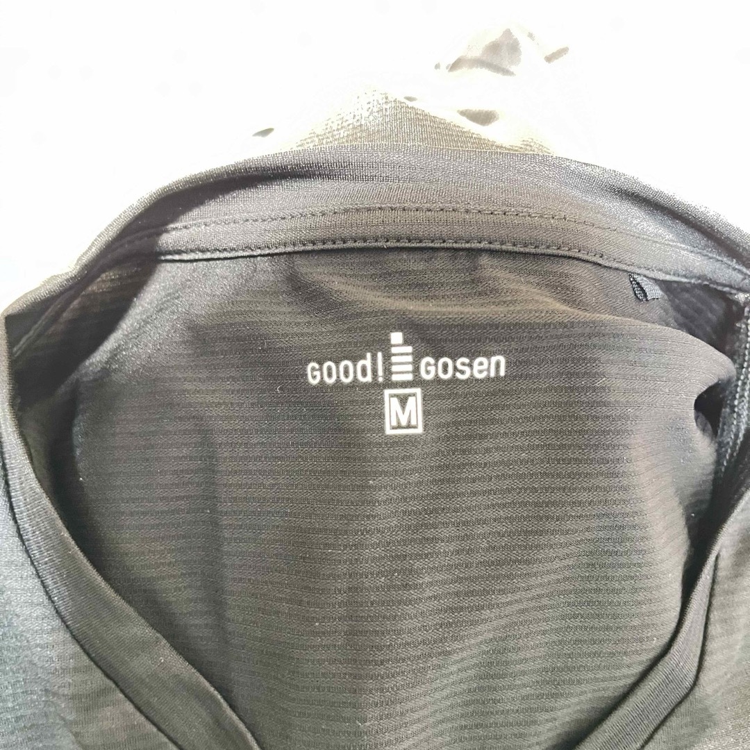 GOSEN(ゴーセン)のGood gosen Tシャツ　スポーツウェア　ブラック　M 美品 スポーツ/アウトドアのランニング(ウェア)の商品写真