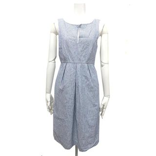 マックスマーラ(Max Mara)の【中古】MAX MARA Weekend マックスマーラ ウィークエンド　ノースリーブワンピース　ワンピース　春夏　ストライプ　綿　コットンワンピース(その他)