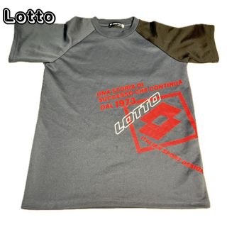 lotto - Lotto Tシャツ　スポーツウェア　ブラック　M 美品