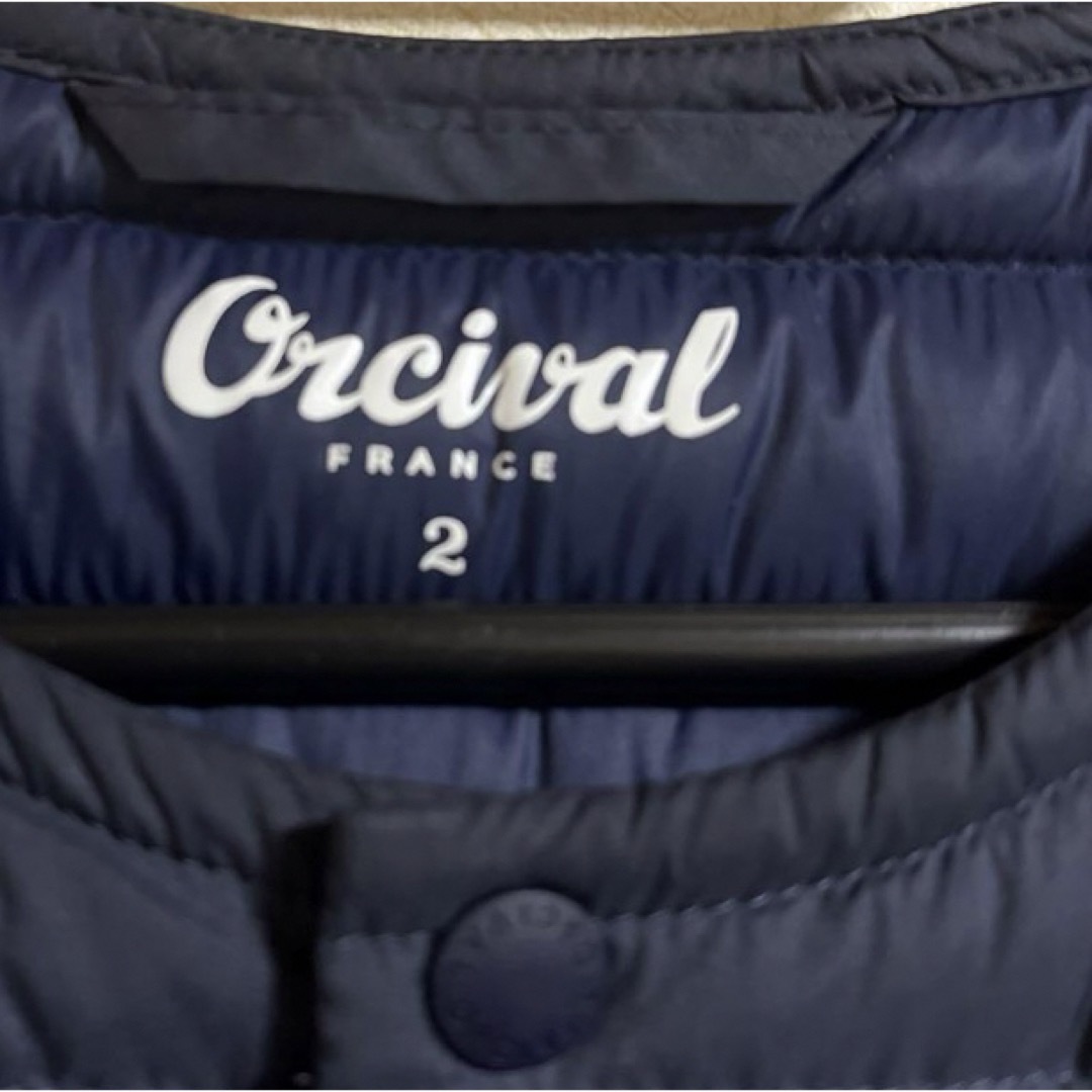 ORCIVAL(オーシバル)のORCIVAL  クルーネックインナーダウンジャケット M-L  レディースのジャケット/アウター(ノーカラージャケット)の商品写真