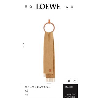 ロエベ(LOEWE)のスカーフ (モヘア＆ウール)(マフラー/ショール)