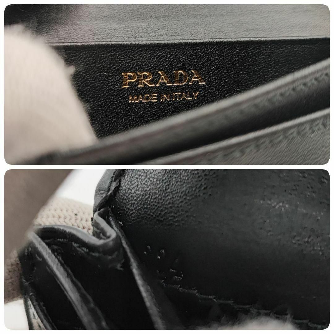 PRADA(プラダ)の未使用級✨PRADA ヴィッテロムーブ カードケース 名刺入れ レザー ブラック レディースのファッション小物(名刺入れ/定期入れ)の商品写真