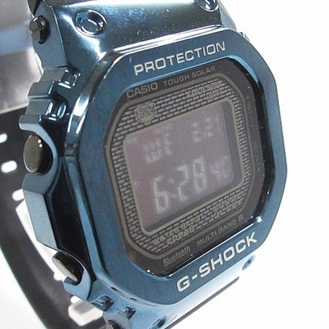 G-SHOCK(ジーショック)のカシオジーショック メタルケース 腕時計 タフソーラー 電波 青 ■SM1 メンズの時計(腕時計(デジタル))の商品写真