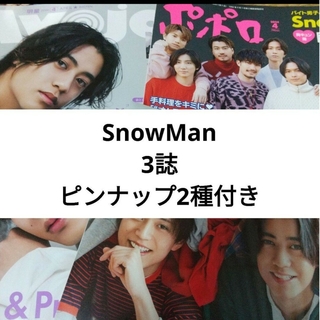 スノーマン(Snow Man)のSnow Man Myojo ポポロ 2024年4月号 切り抜き(アート/エンタメ/ホビー)