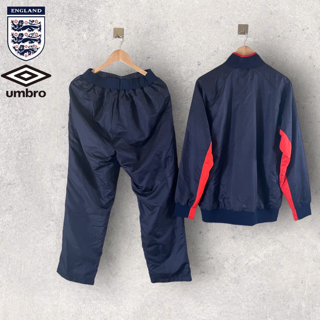 UMBRO(アンブロ)のアンブロ　イングランド代表　ナイロンジャケット　パンツ　セットアップ　ベッカム メンズのジャケット/アウター(ナイロンジャケット)の商品写真