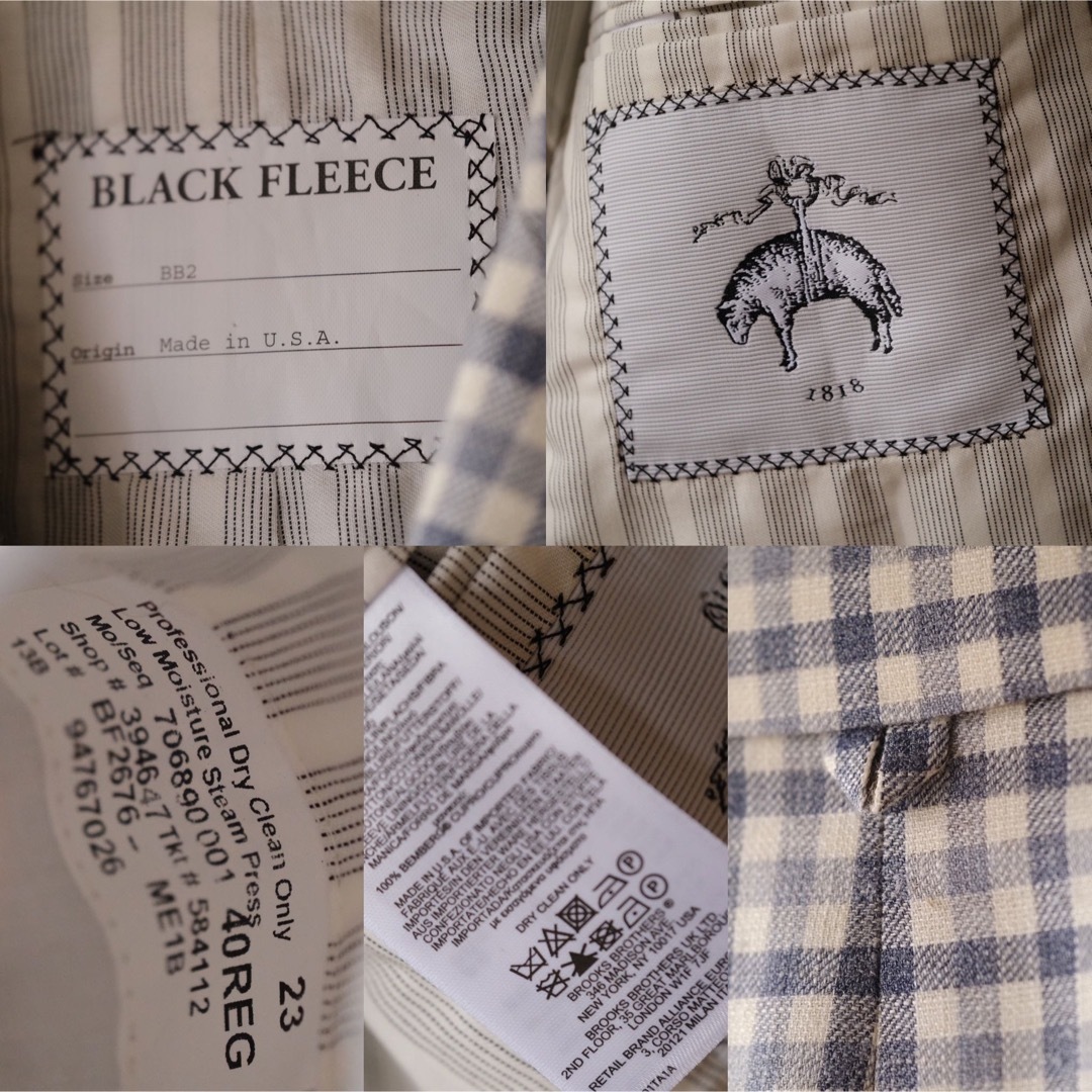 Brooks Brothers(ブルックスブラザース)のBLACK FLEECE BY BROOKS BROTHERS WSLジャケット メンズのジャケット/アウター(テーラードジャケット)の商品写真