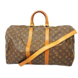 ルイヴィトン(LOUIS VUITTON)の【4fd3618】ルイヴィトン ボストンバッグ/モノグラム/キーポルバンドリエール45/M41418/ブラウン【中古】メンズ/レディース/ユニセックス(ボストンバッグ)