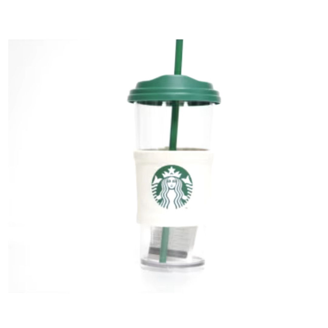 Starbucks(スターバックス)の新品 韓国 スタバ コールドカップ タンブラー スリーブ トレンタ ストロー付き インテリア/住まい/日用品のキッチン/食器(タンブラー)の商品写真