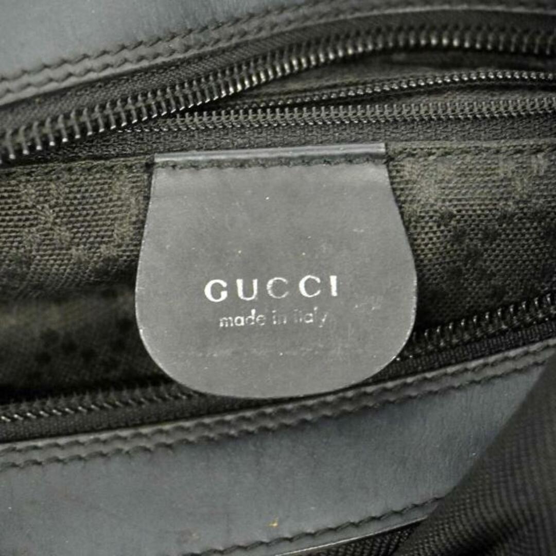 Gucci(グッチ)の【4fd3655】グッチ ショルダーバッグ/バンブー/000 2855 0531 5/ナイロン/ブラック/シルバー金具 【中古】 レディース レディースのバッグ(ショルダーバッグ)の商品写真