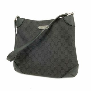 グッチ(Gucci)の【4fd3665】グッチ ショルダーバッグ/196140/デニム/ブラック/シルバー金具 【中古】 レディース(ショルダーバッグ)