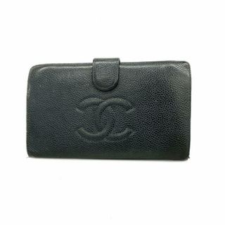 シャネル(CHANEL)の★SALE 【4fd3671】シャネル 長財布/キャビアスキン/ブラック/ゴールド金具 【中古】 レディース(財布)