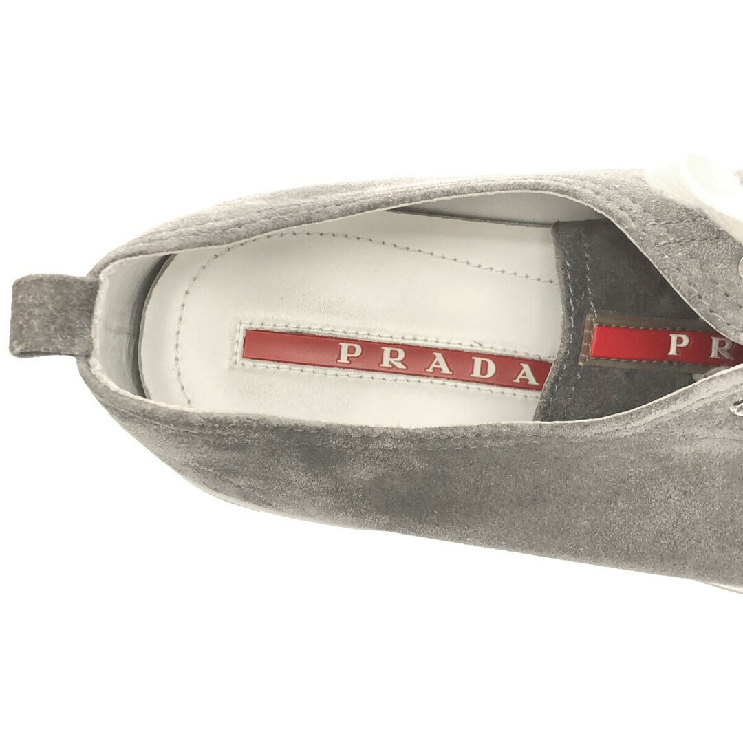 PRADA(プラダ)のPRADA プラダ ローカットスエード スニーカー グレー 8 4E 2550 メンズの靴/シューズ(スニーカー)の商品写真