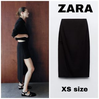 ザラ(ZARA)のZARA　ミディ パレオ バミューダパンツ　XSサイズ(ショートパンツ)