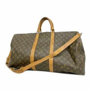 ルイヴィトン(LOUIS VUITTON)の【4fd3761】ルイヴィトン ボストンバッグ/モノグラム/キーポルバンドリエール55/M41414/ブラウン【中古】メンズ/レディース/ユニセックス(ボストンバッグ)