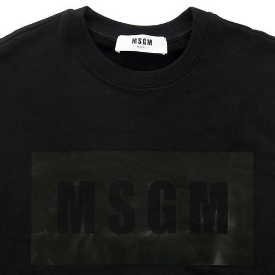 MSGM(エムエスジイエム)の MSGM エムエスジーエム  Sweatshirt 2541MDM96 184799 01 / 184799 99  レディース スウェット トレーナー 裏起毛 ロゴ ホワイト ブラック  1.ホワイト XS レディースのトップス(トレーナー/スウェット)の商品写真