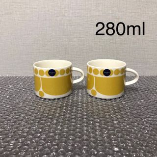 アラビア(ARABIA)のアラビア スンヌンタイ マグカップ  280mL 2つセット(グラス/カップ)