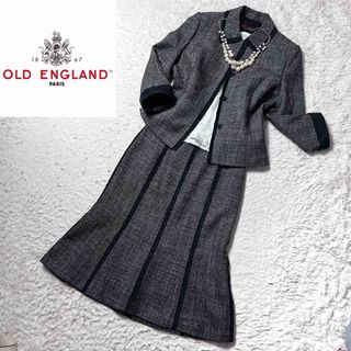 OLD ENGLAND セットアップ スカート スーツ ツイード 38 L