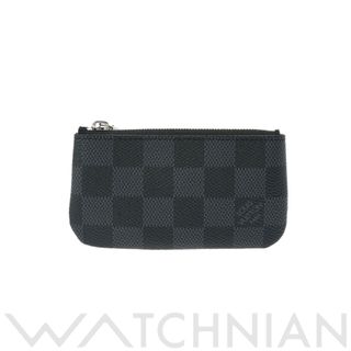 ルイヴィトン(LOUIS VUITTON)の中古 ルイ ヴィトン LOUIS VUITTON N60155 CT4203 メンズ コインケース ダミエグラフィット 黒/グレー ダミエグラフィットキャンバス(コインケース)