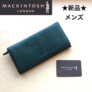 MACKINTOSH - ★新品★マッキントッシュロンドン　メンズ　レザー　長財布　牛革　グリーン　緑