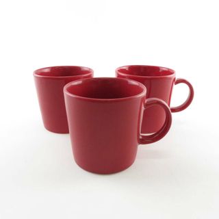 イッタラ(iittala)のiittala イッタラ ティーマ マグカップ 3点 セット 赤 コップ ティー コーヒー 北欧 SU5320V (グラス/カップ)