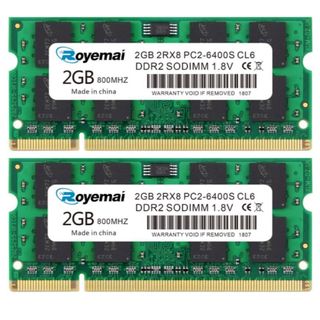 4GB PC2-6400 6400S DDR2 800 DDR2-800MHZ(PCパーツ)