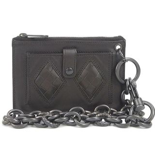 ボッテガヴェネタ(Bottega Veneta)のボッテガヴェネタ BOTTEGAVENETA コインケース イントレチャート レザー ブラウン メンズ 送料無料【中古】 a0247(コインケース/小銭入れ)