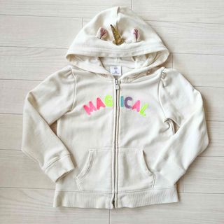 ギャップキッズ(GAP Kids)のGAP ユニコーン パーカー 5Y 110cm  オフホワイト カラフル(ジャケット/上着)