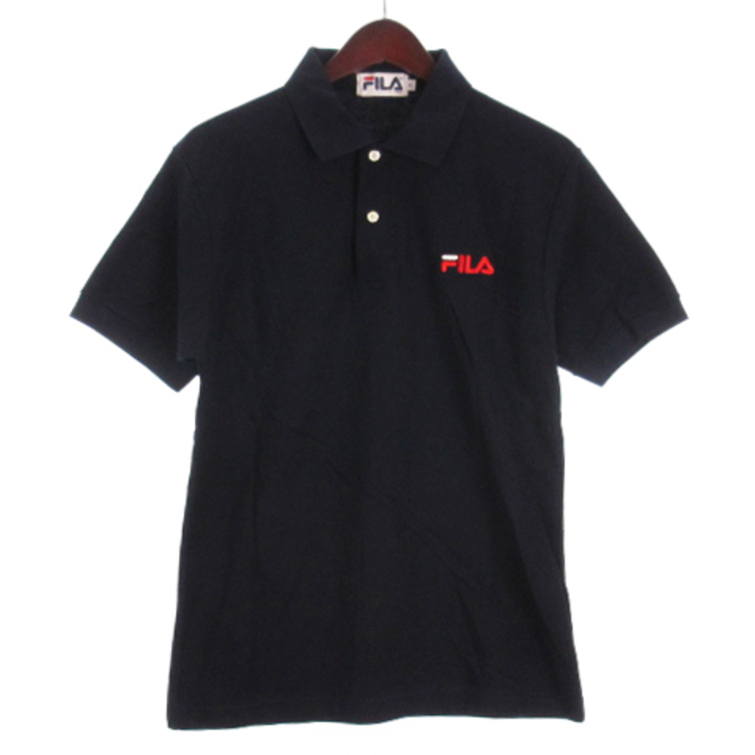 FILA(フィラ)のフィラ FILA ポロシャツ 半袖 刺繍 コットン ネイビー M ■GY31 メンズのトップス(ポロシャツ)の商品写真