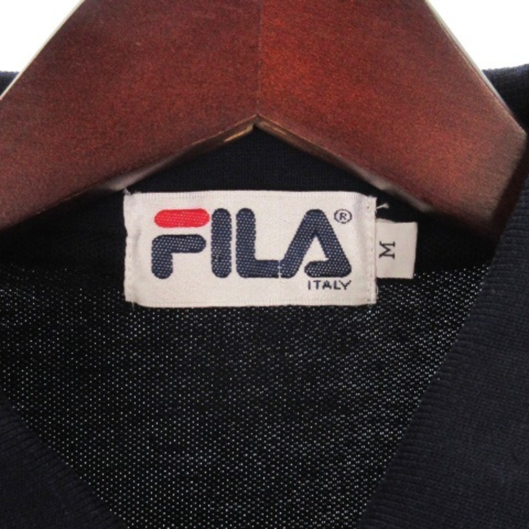 FILA(フィラ)のフィラ FILA ポロシャツ 半袖 刺繍 コットン ネイビー M ■GY31 メンズのトップス(ポロシャツ)の商品写真