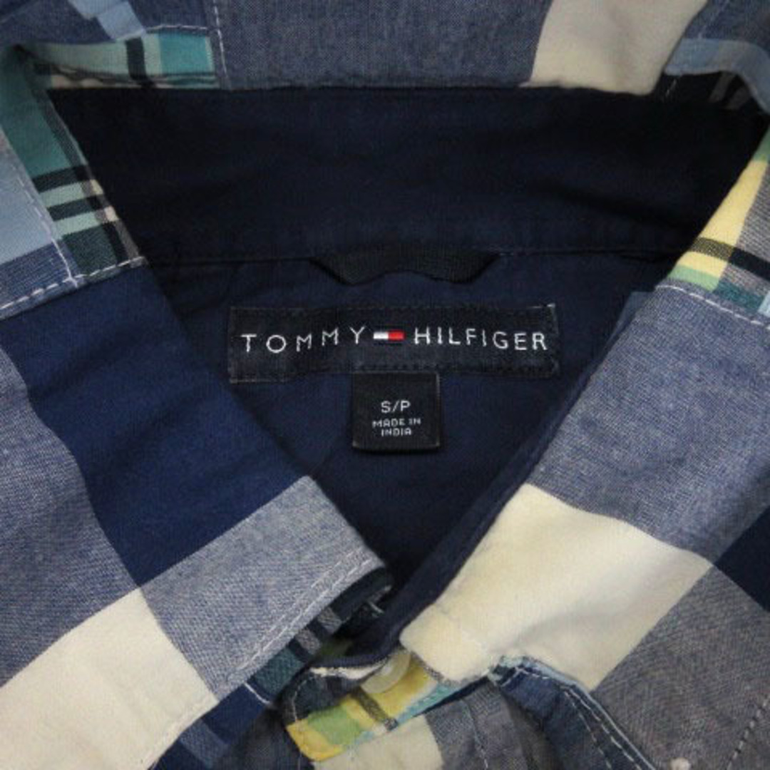TOMMY HILFIGER(トミーヒルフィガー)のトミーヒルフィガー チェック シャツ パッチワーク 長袖 ■GY31 メンズのトップス(シャツ)の商品写真
