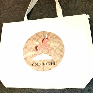 COACHユニコーン柄ランドリー袋