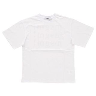 エムエスジイエム(MSGM)のMSGM エムエスジーエム T-Shirt 2542MDM185 184798 01 / 184798 99 レディース Tシャツ 半袖 ホワイト 白 ブラック 黒  1.ホワイト(Tシャツ(半袖/袖なし))