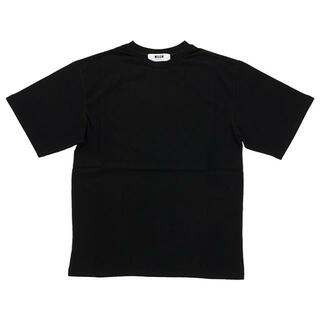 エムエスジイエム(MSGM)のMSGM エムエスジーエム T-Shirt 2542MDM185 184798 01 / 184798 99 レディース Tシャツ 半袖 ホワイト 白 ブラック 黒  2.ブラック(Tシャツ(半袖/袖なし))