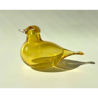 イッタラ(iittala)のOiva Toikka Golden-Crested Kinglet イエロー(置物)