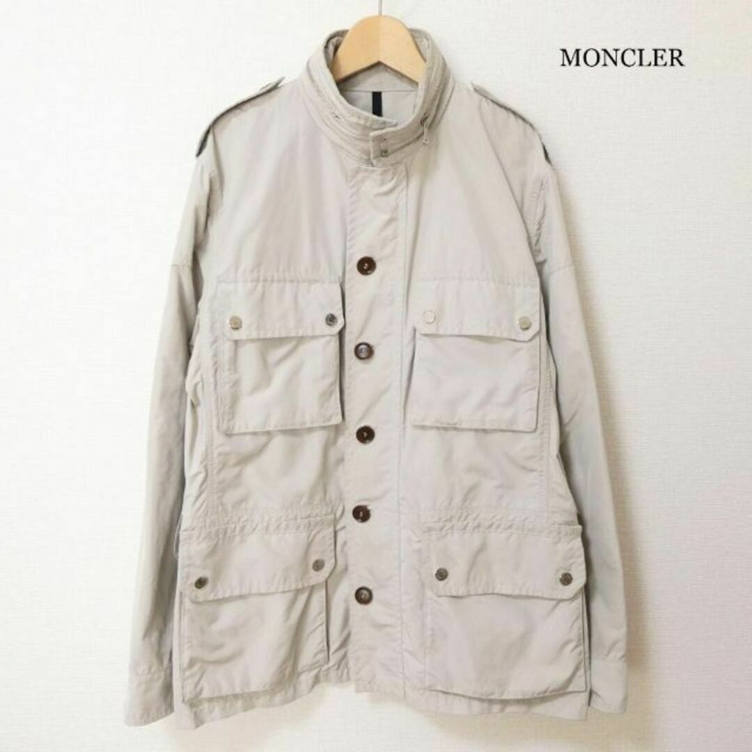 MONCLER(モンクレール)の美品 モンクレール 2WAY エルミット ダブルジップ ミリタリージャケット メンズのジャケット/アウター(ブルゾン)の商品写真