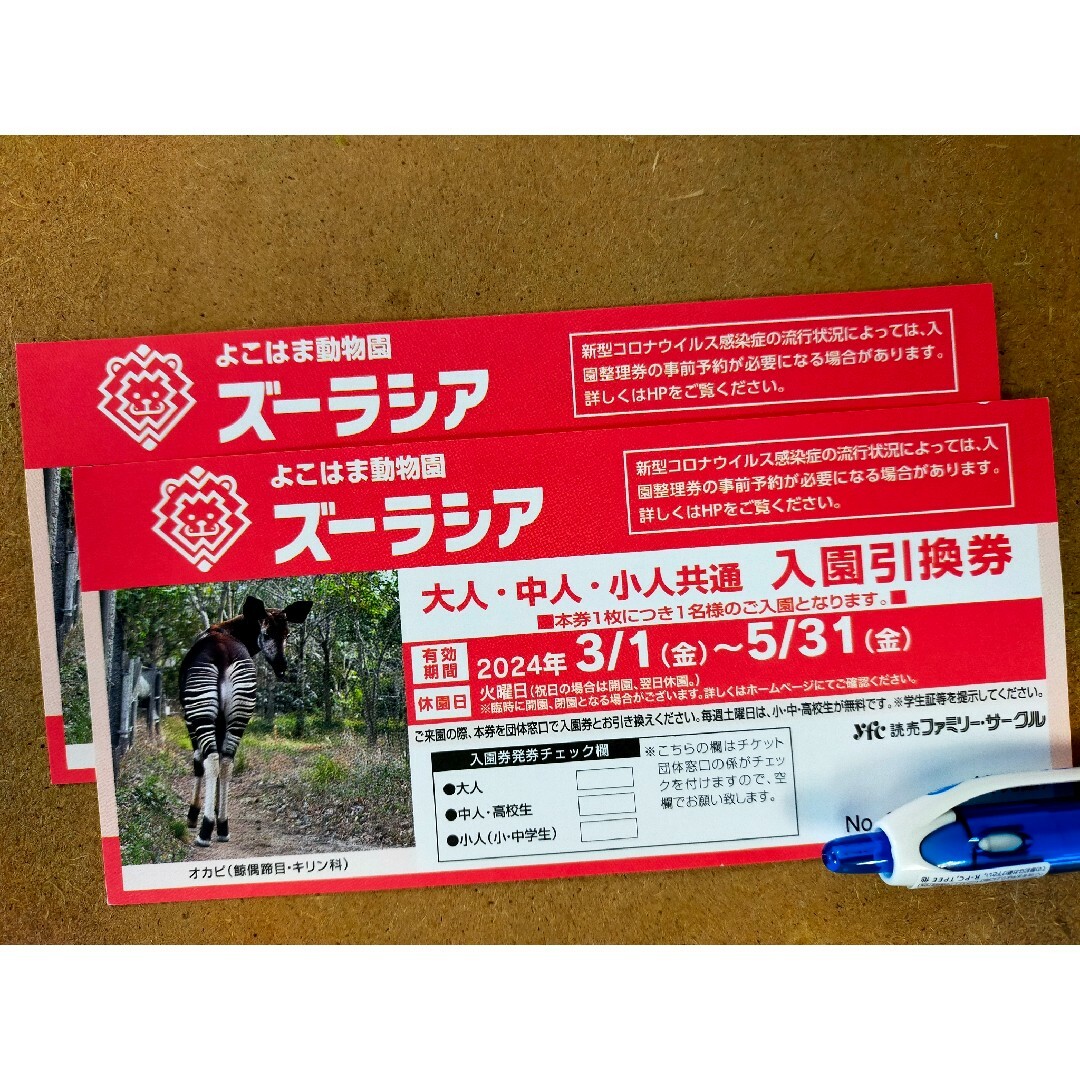 ズーラシアよこはま動物園 チケットの施設利用券(動物園)の商品写真