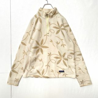 パタゴニア(patagonia)のパタゴニア　シンチラ　ボタニカル　総柄　ハーフジップ　フリースジャケット　Ｌ(その他)