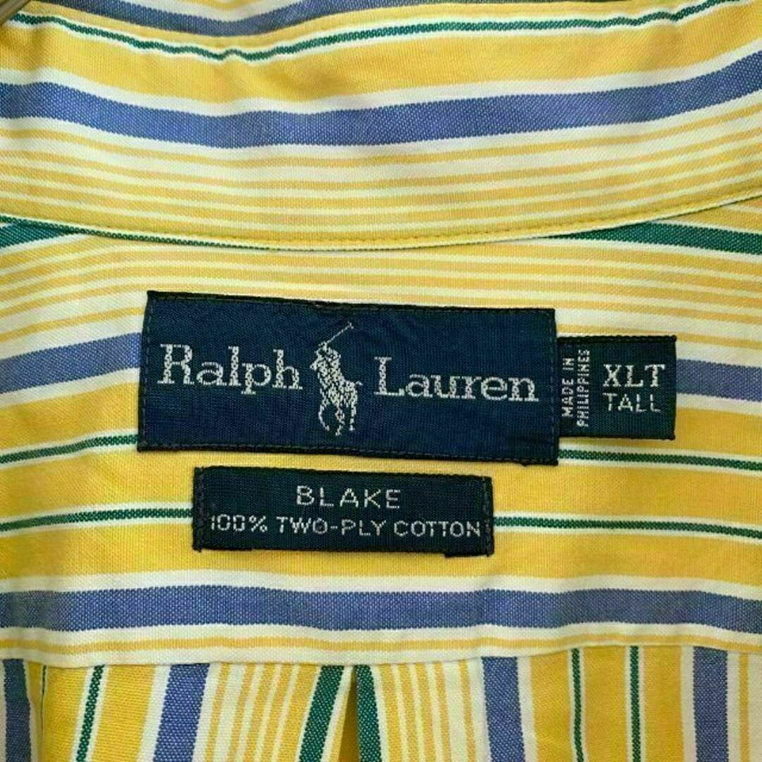 Ralph Lauren(ラルフローレン)のp15 US古着 ラルフローレン BD長袖シャツ BLAKE 刺繍ロゴ 春夏 メンズのトップス(シャツ)の商品写真